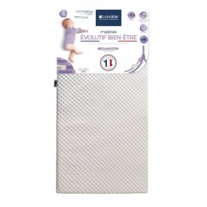 Les imparfaits - matelas bébé 70x140 cm évolutif bien être déhoussable 360° Candide