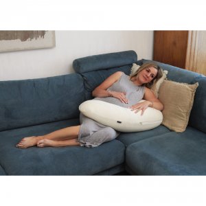 Coussin d'allaitement multirelax+ organic coton beige Candide