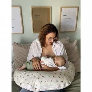 Coussin d'allaitement cerises Candide