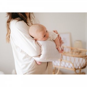 Brassard d'allaitement jersey gris / beige Candide