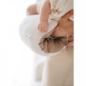 Brassard d'allaitement jersey gris / beige Candide