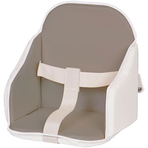 Coussin de chaise pvc gris/blanc Candide