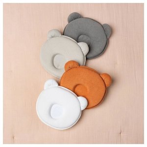 Cale tête bébé p'tit panda gris Candide