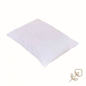 Oreiller pour enfant en coton bio 60 x 40 cm blanc Candide