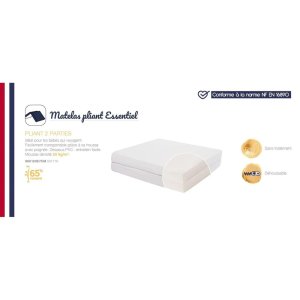 Matelas bébé pliant essentiel Candide