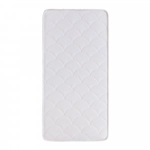 Pack matelas bébé climatisé + alèse blanc + drap housse blanc - 60x120 cm Candide