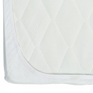 Pack matelas bébé climatisé + alèse blanc + drap housse blanc - 60x120 cm Candide