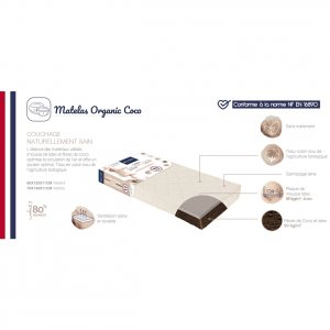 Matelas bébé organic coco Candide