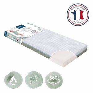 Matelas aloé vera déhoussable 70 x 140 cm Candide