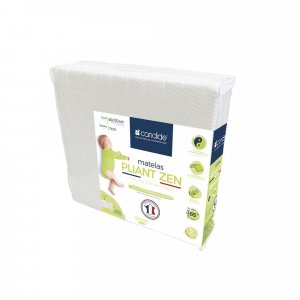 Matelas bébé zen pliant 60 x 120 cm déhoussable Candide