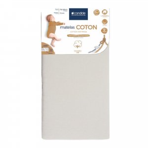 Matelas bébé coton déhoussable 70 x 140 cm Candide