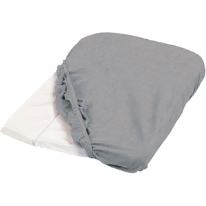 Housse de matelas à langer éponge 50 x 75 cm gris Candide