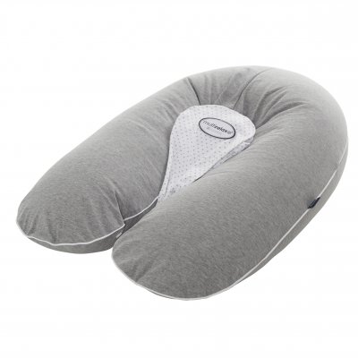 CANDIDE Coussin multirelax jersey gris chiné/etoiles