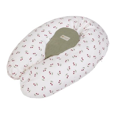 Coussin d'allaitement multirelax+ polyester coton cerises