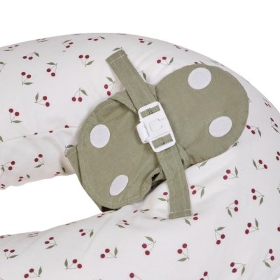 Coussin d'allaitement multirelax+ polyester coton cerises