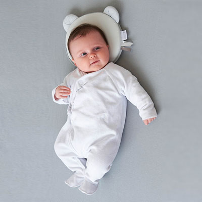 Cale tête bébé p'tit panda air + gris