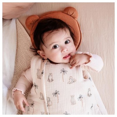 Cale tête bébé p'tit panda cassonade