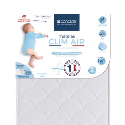 Matelas bébé clim air 70 x140 cm