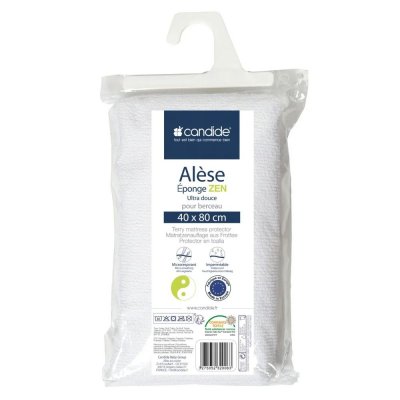 Alèse éponge viscose de bambou 40x80 cm blanc