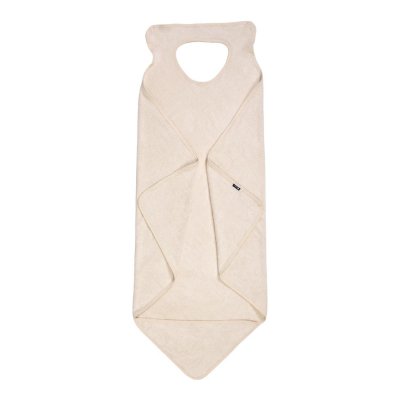 Cape de bain 2 en 1 pour bébé ecru