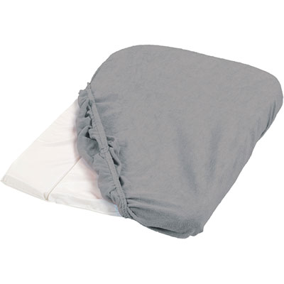 Housse de matelas à langer éponge 50 x 75 cm gris