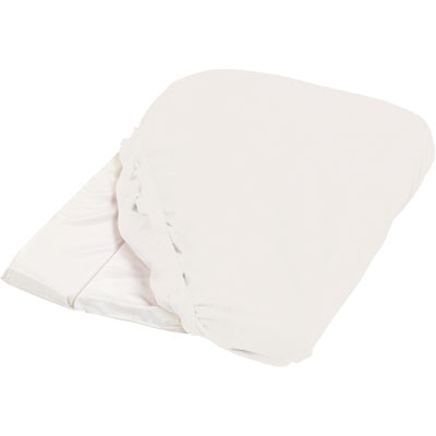 Housse de matelas à langer éponge 50 x 75 cm blanc