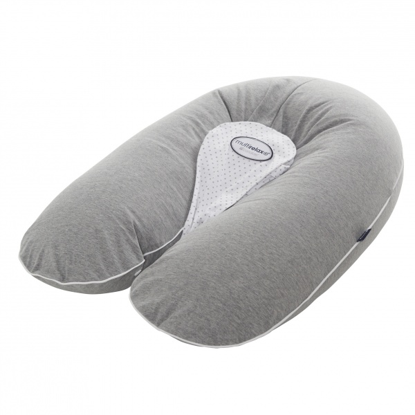 Coussin multirelax jersey gris chiné/etoiles