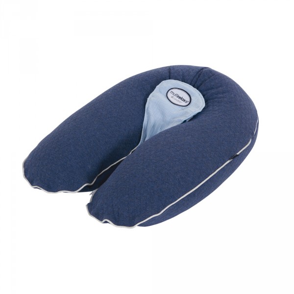 Coussin multirelax jersey matelassé mes jolis songes bleu