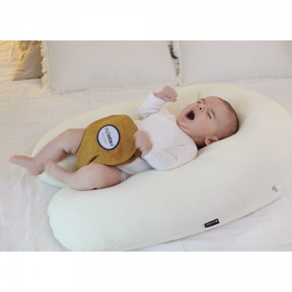 Coussin d'allaitement multirelax+ organic coton beige Candide