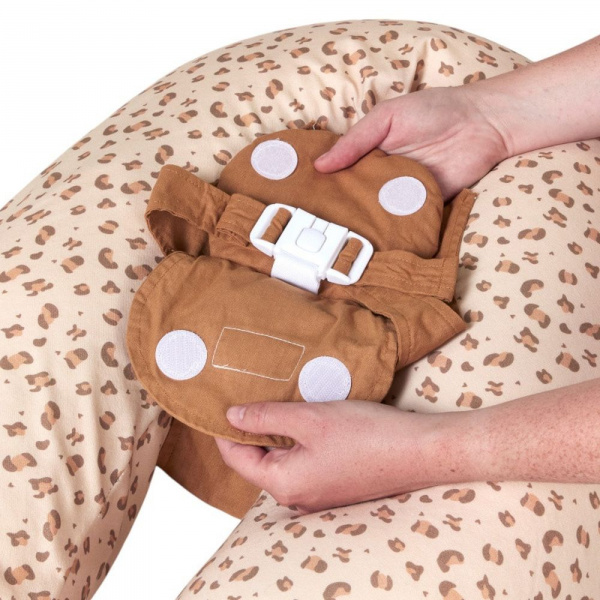Coussin d'allaitement multirelax+ jersey léopard Candide