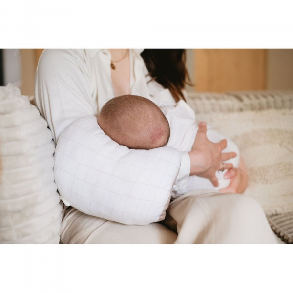 Brassard d'allaitement jersey gris / beige Candide