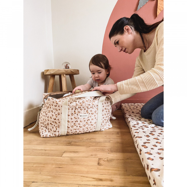 Sac à langer léopard Candide