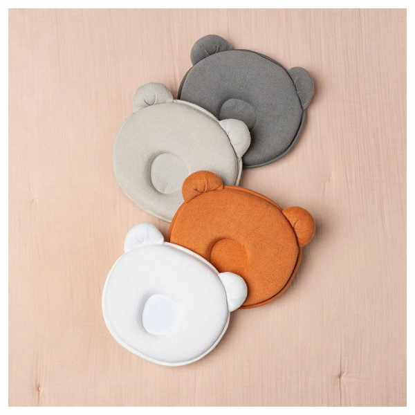 Cale tête bébé p'tit panda gris foncé Candide