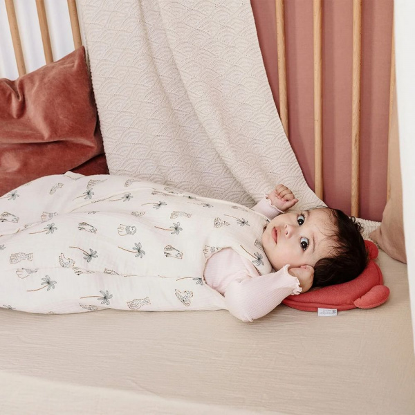 Cale tête bebe p'tit panda blanc Candide