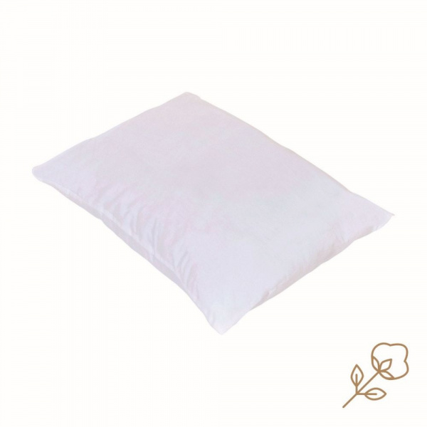 Oreiller pour enfant en coton bio 60 x 40 cm blanc Candide