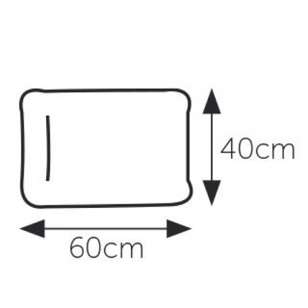 Oreiller pour enfant en coton bio 60 x 40 cm blanc Candide