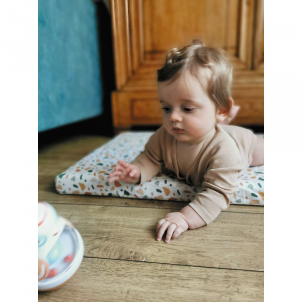 Matelas de voyage 60 x 120 cm terrazzo Candide