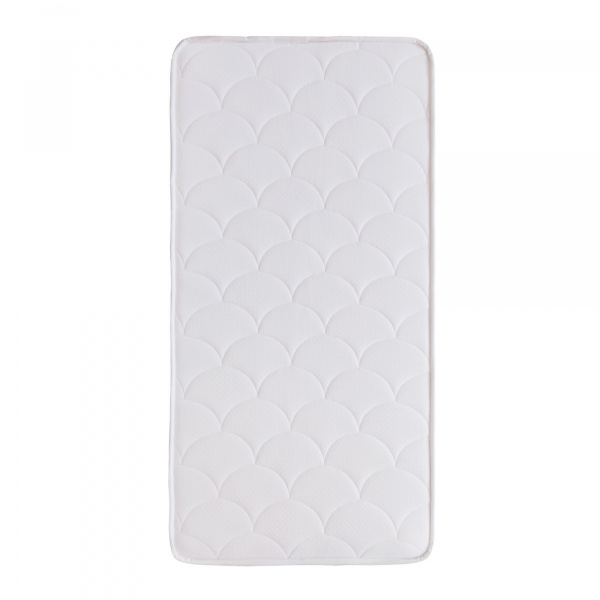 Pack matelas bébé climatisé + alèse blanc + drap housse blanc - 60x120 cm Candide