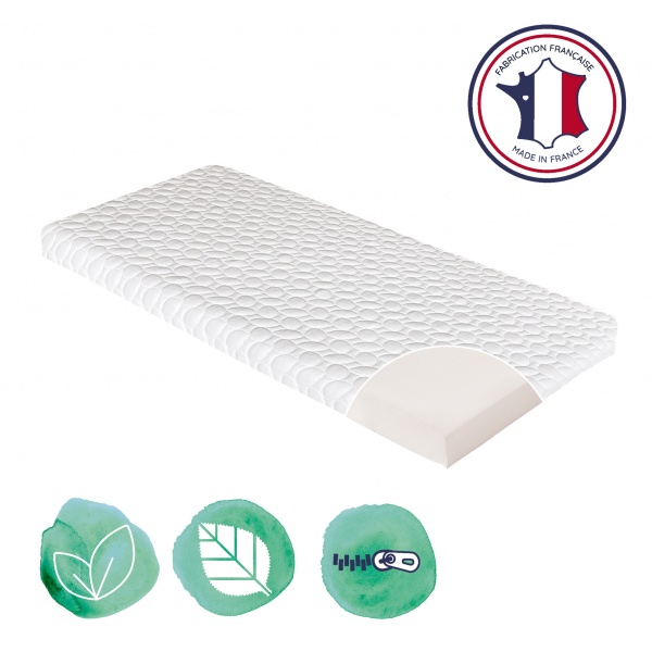 Matelas bébé de berceau fresh 50x83x5 cm Candide