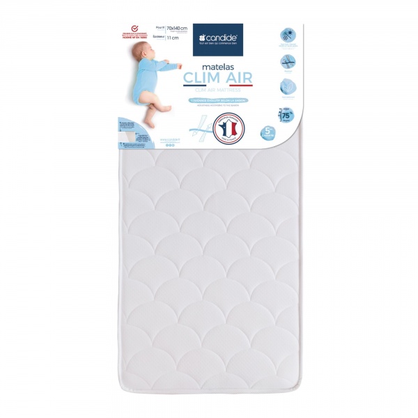 Matelas bébé clim air 70 x140 cm Candide