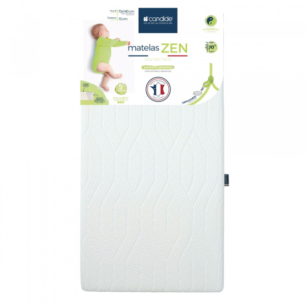 Matelas zen déhoussable 360° 70 x 140 cm Candide