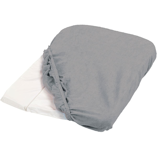 Housse de matelas à langer éponge 50 x 75 cm gris Candide