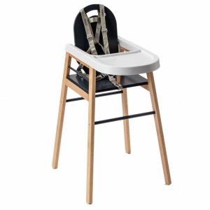 Chaise haute bois lili anthracite Combelle