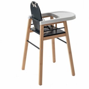 Chaise haute bois lili anthracite Combelle