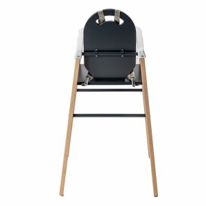 Chaise haute bois lili anthracite Combelle