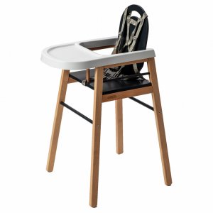 Chaise haute bois lili anthracite Combelle