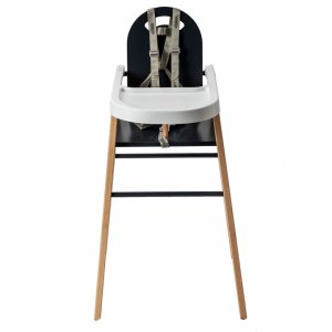 Chaise haute bois lili anthracite Combelle