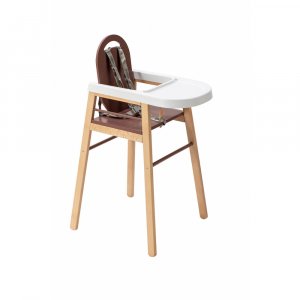 Chaise haute bois lili hybride vieux rose Combelle