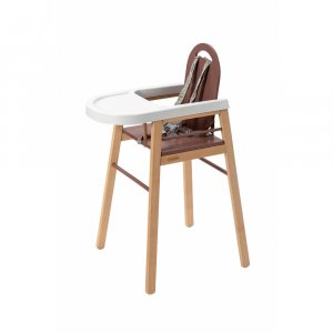 Chaise haute bois lili hybride vieux rose Combelle