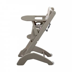 Chaise haute bébé évolutive manon laqué gris clair Combelle